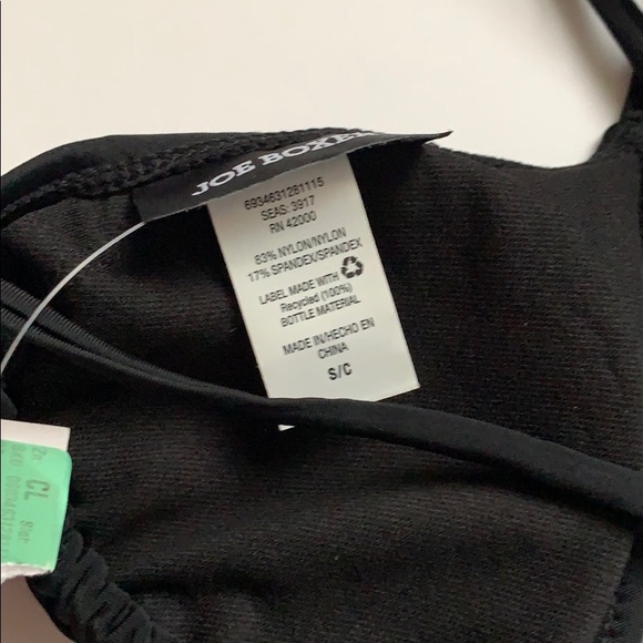 Joe boxer triangle bikini top black - Picture 2 of 3